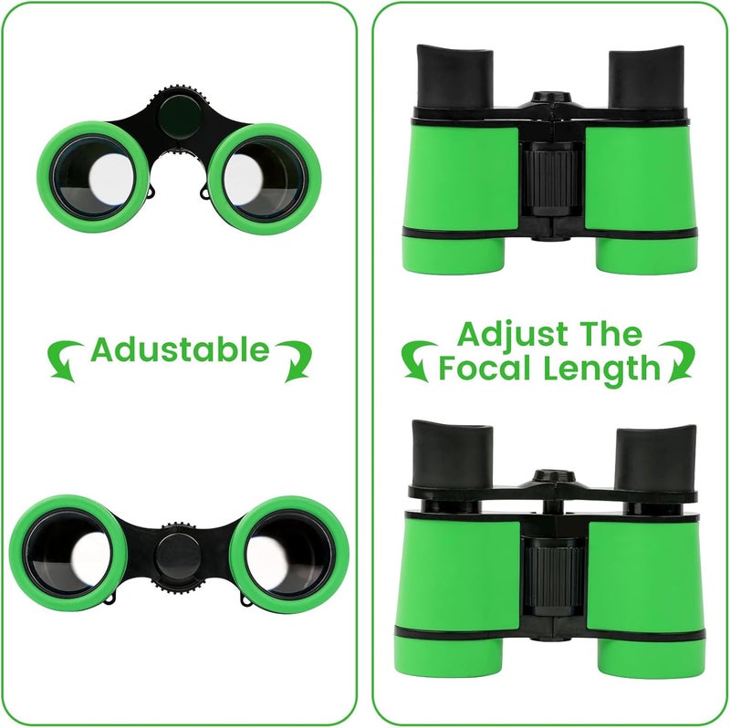 DR ANISON Binoculars for Kids Toy Binoculars Set for Age 3-12 Years Old Boys Girls Outside Play, Bird Watching, Camping, Educational Learning, Birthday Presents - Image 4